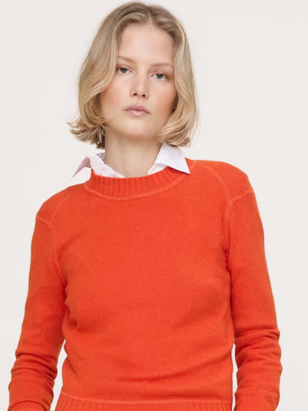 Banana Republic Women's Fireside Sweater - Merino Cotton Orange Size Small